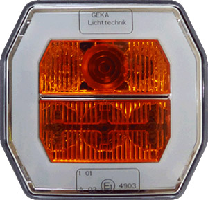 LED Positionsleuchte MULTI LED/1,5W/12V IP67 rot/orange