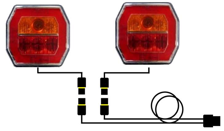 LED Anhänger-Leuchten-Set mit Mehrfunktionsleuchte OCTAGON – GEKA Online